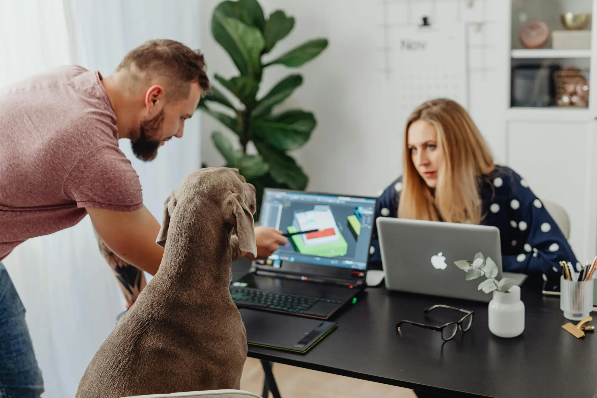 Teamwork grows stronger in a healthy, pet-friendly environment.